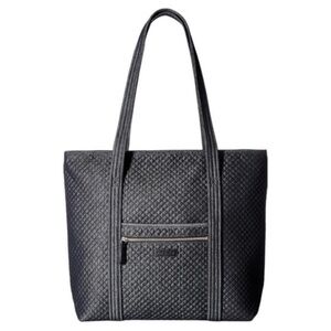 Vera Bradley Iconic Denim Quilted Tote Bag Multiple Compartments Navy Dark Blue